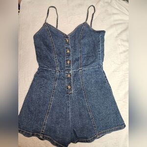 Denim romper